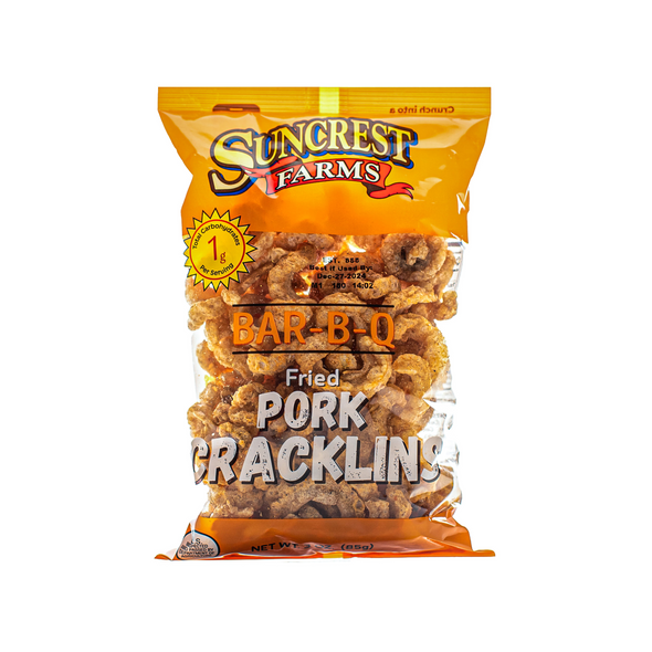 8 Bags Pork Cracklins BAR-B-Q Flavor